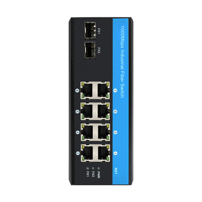 مفتاح البو 8 بوابات جيجابيت غير مدير مفتاح البو 6 x بوابات جيجابيت PoE + 2 x 1.25G بوابات الألياف SFP 240W للاستخدام في الهواء الطلق
