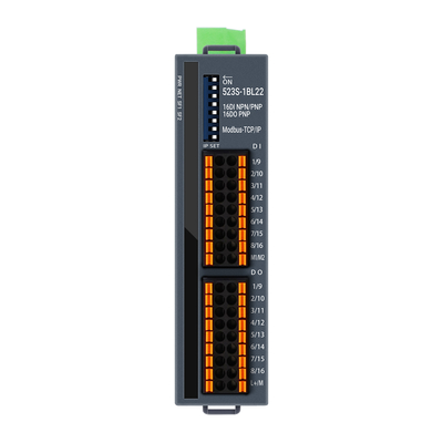 TCP/IP Modbus I/O Slave Module NPN و PNP مدعومة 16 منفذ DI DO DIN مثبت