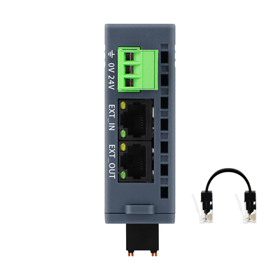 EtherCAT الحافلة PLC IO وحدة EtherCAT الممتدة عن بعد 16DI + 16DO وحدة الدين ريل I / O