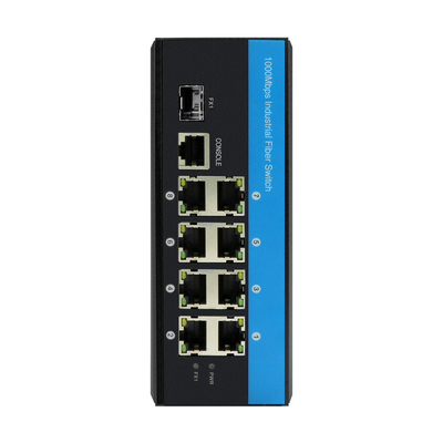 8 منفذ RJ45+1*SFP L2 مدير Gigabit Ethernet Switch IP40 إدخال طاقة مزدوج Poe Switch