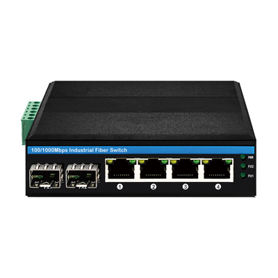 Olycom Solar PoE Switch 4 Port DIN Rail مدخل DC24V غير مدير