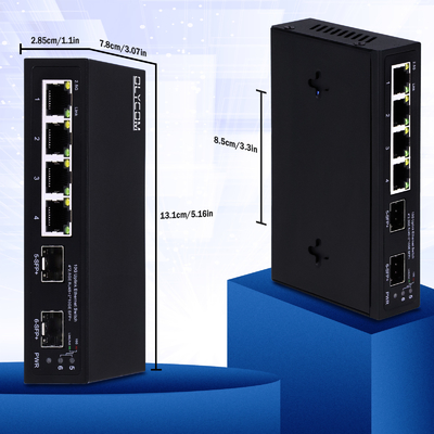 مفتاح إثنترنيت 10G غير مدير 4 منفذ 2.5G مفتاح إثنترنيت مع منافذ 10G SFP +