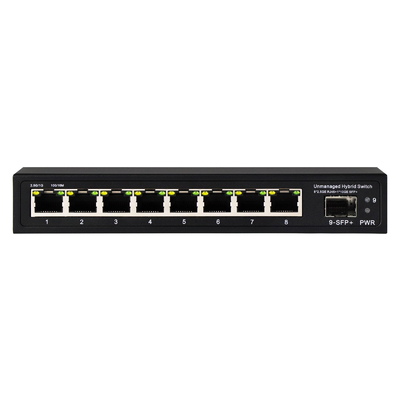 10G Ethernet Switch ناقل الشبكة غير المدار 8*2.5G RJ45+1*10G SFP Ports