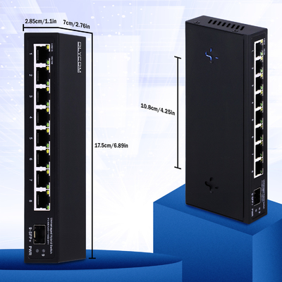 10G Ethernet Switch ناقل الشبكة غير المدار 8*2.5G RJ45+1*10G SFP Ports