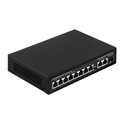 تمديد المدى 8-البوابة PoE التبديل 10/100M مع 120W / 150W الاستهلاك وتغطية 250m