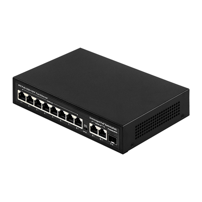 تمديد المدى 8-البوابة PoE التبديل 10/100M مع 120W / 150W الاستهلاك وتغطية 250m