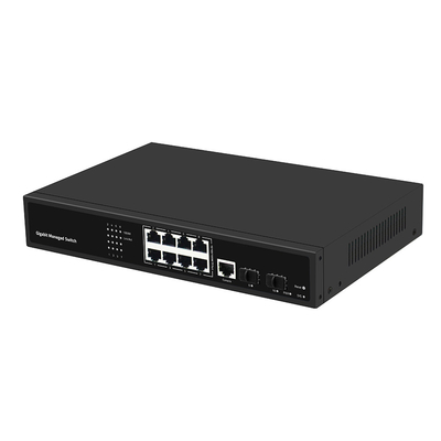 8 منفذات Gigabit Managed Network Switch Realtek تستند إلى مدخل AC SFP Fiber Uplink