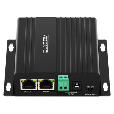 10/100/1000Mbps 12V 30W POE Splitter DC12V/24V الخروج