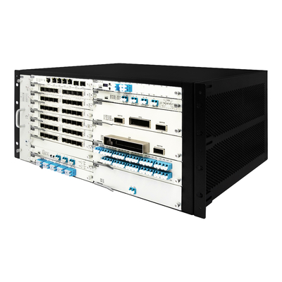 19 " 5U OTN نظام معدات نقل DWDM مع بطاقات EDFA AWG قابلة للتكوين