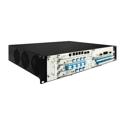 19 " 2U نظام نقل DWDM البصري مع EDFA OTU DCM بطاقة نظام نقل Wdm
