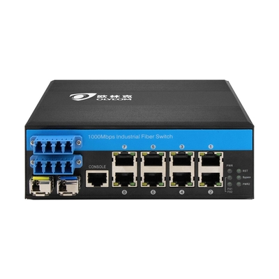 D2*2B مفتاح التحويل الصناعي للألياف LC Connector SM MM مدير مفتاح التحويل البصري