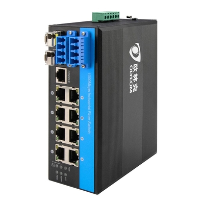 D2*2B مفتاح التحويل الصناعي للألياف LC Connector SM MM مدير مفتاح التحويل البصري