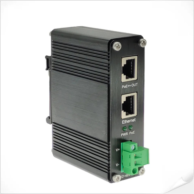 الصناعية 90W 802.3bt PoE++ المحقن جيجابيت DC12V DC24V DC48V مدخل الحجم المصغر