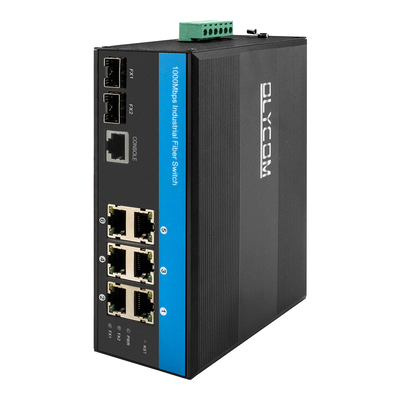 8 منفذات غيغابت سويتش L2 مدير فيتسي تشيبسيت دين سويتش الشبكة مع 2SFP + 6RJ45