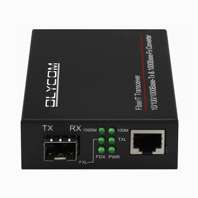 محول الوسائط المصنوعة من الألياف الضوئية إلى RJ45