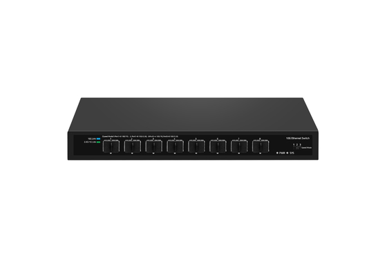 مُبدِّل ألياف ضوئية 10G SFP+، 8 منافذ ألياف ضوئية 10G SFP+ تدعم 1.25G/2.5G/10G