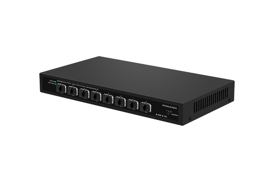 مُبدِّل ألياف ضوئية 10G SFP+، 8 منافذ ألياف ضوئية 10G SFP+ تدعم 1.25G/2.5G/10G