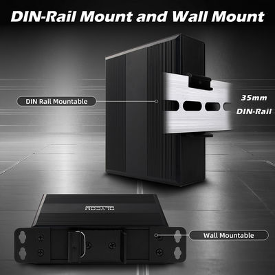 مفتاح POE جيجابيت غير منظم مفتاح إثيري 120W POE af / at DC48V مدخل الطاقة