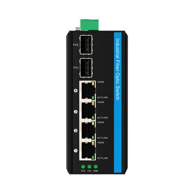 Olycom Solar PoE Switch 4 Port DIN Rail مدخل DC24V غير مدير
