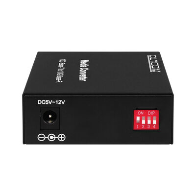 10G SFP + محول وسائل الإعلام غير المدار بالألياف مع DIP Switch محول الألياف الضوئية لمركز البيانات ومركز الشبكة المحلية