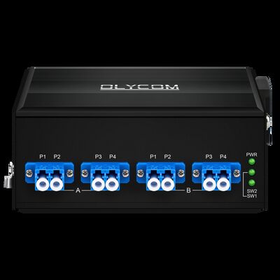 وحدة التبديل بالفايبر الضوئية AC/DC إدخال مزدوج وحدات LC