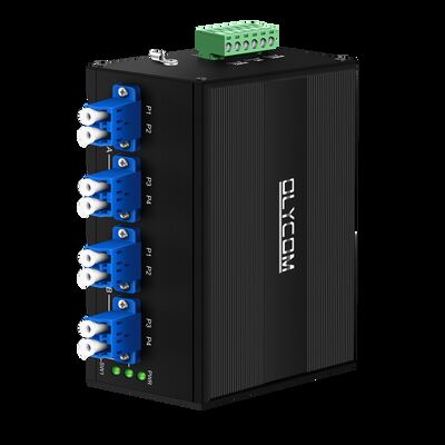 مفتاح تجاوز الألياف الضوئية إدخال طاقة مزدوجة AC/DC 2*2B LC SM/MM