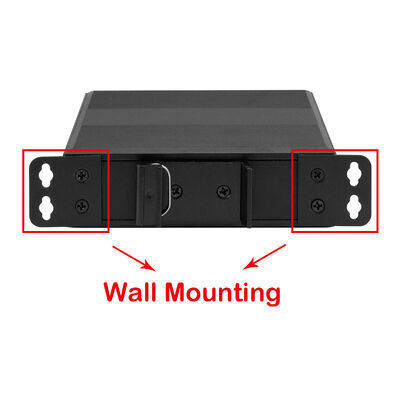 5 منافذ شبكة سريعة DIN PoE Switch PoE Af/At 120W Budget DC48V مدخل CE FCC Certified