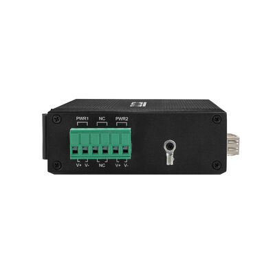 محول PoE للشبكة الصناعية المصغرة 10/100Mbps فتحة SFP Fast Ethernet DC48V DIN مثبتة