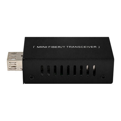 محول الوسائط المصغرة من الألياف الضوئية ميني جيجابيت DC5V DC12V الحجم المدمج 20 كم تمديد CE