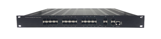 28-بورت 10G إدارة إثنترنيت التبديل كاملة الألياف فتحات AC DC مدخلات FANLESS رف