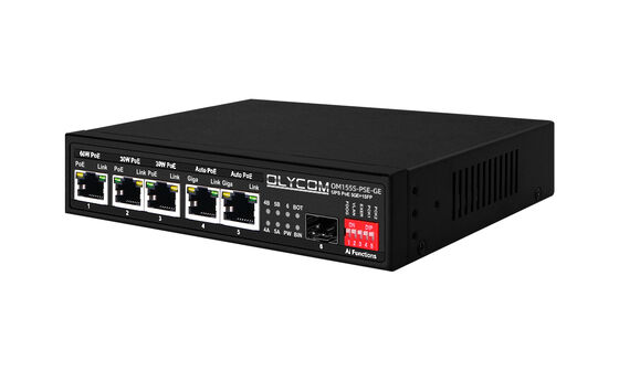 مفتاح PoE جيجابيت MPPT مراقب الشحن الشمسي SFP ألياف ضوئية DC12V / DC24V / DC48V المدخل