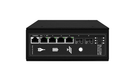 التبديل الصناعي المدار للطاقة الشمسية PoE 4GE + 2SFP 120W PoE MPPT الطاقة خارج الشبكة لشبكة CCTV & Wireless Network