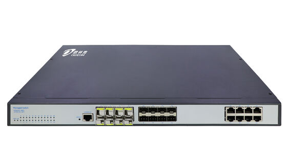 Gigabit Managed Layer 2 Network Switch 24 Port Fanless WEB CLI SNMP مدعوم من قبل CE FCC