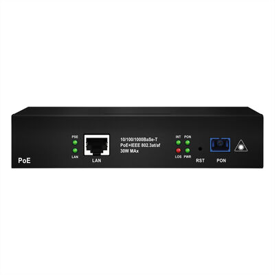 XPON PoE ONU تجاري بمنفذ جيجابت 30 واط PoE طرفية PON لشبكات الوصول بالألياف الضوئية