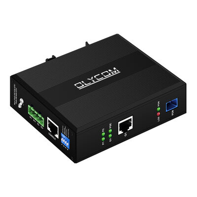 جهاز ONU صناعي جيجابت xPON PoE | جهاز وصول الألياف EPON/GPON مع تثبيت على سكة DIN