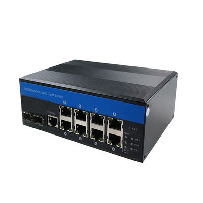 محول شبكة جيجابت إيثرنت صناعي مُدار عبر الويب مزود بمحول شبكة 10 منافذ IM-FS280GW