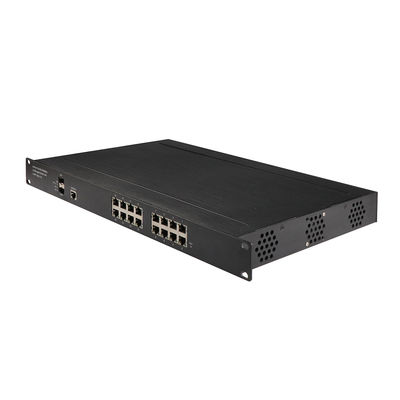 48Gbps صناعي مُدار POE Switch 16Ports POE AF / AT 340W