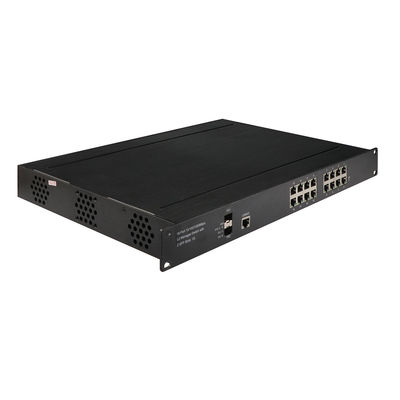48Gbps صناعي مُدار POE Switch 16Ports POE AF / AT 340W