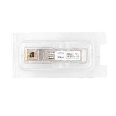 10/100 / 1000BASE-T RJ45 SFP وحدة الإرسال والاستقبال 100 متر فوق كابل Cat5 UTP قابل للتوصيل السريع