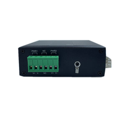 2 * SFP Port Din Rail Network Switch 4 Port مع درجة حرارة التشغيل الصناعية