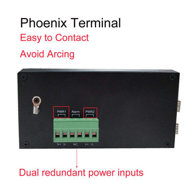مفتاح 12VDC الصناعي 8 منفذ ، IM-FS180GW درجة الحماية Din Rail Ethernet Switch