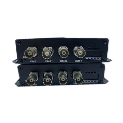 4 منفذ 1080P فيديو عبر محول Ethernet محول الألياف المتعددة الوسائط 12 فولت