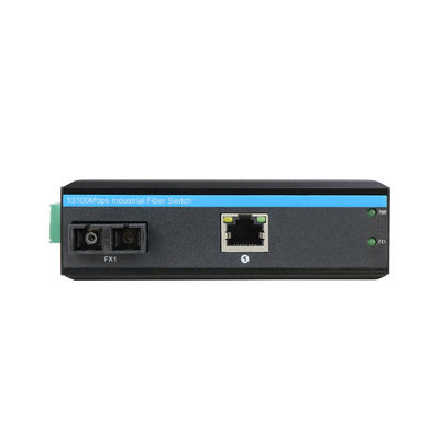 محول وسائل الإعلام الصناعية السريعة إثنتر SC الألياف الثابتة SM/MM غير المدارة 6KV CE