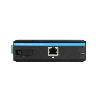 محول الوسائط الصناعية الايثنر IEEE802.3af/At شبكة متينة غير مديرة CE DC48V
