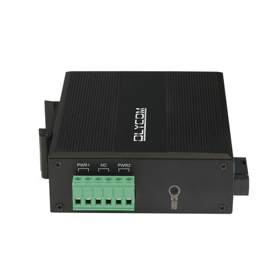 محول الوسائط الألياف SC PoE الألياف 10/100M Fast Ethernet 15.4W 30W IP40 CE