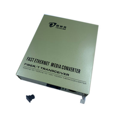 WDM Rack Mount Fiber Media Converter ، محول الألياف Cat6 بسرعة 100 ميجابت في الثانية