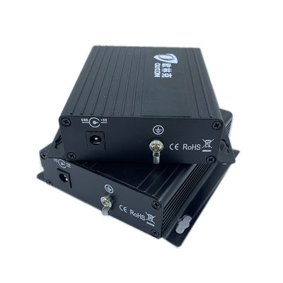 محول الوسائط الفيديو التناظرية مع RS485/RS422 بيانات SM/MM تمديد الألياف CE DC5V DC12V