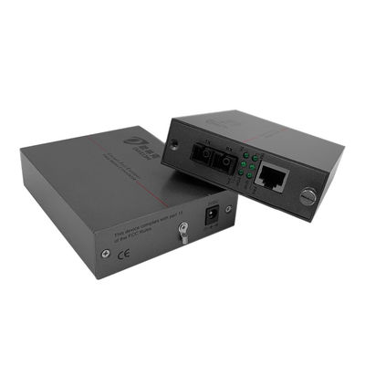 20km SC Fiber Media Converter ، PSE Gigabit Ethernet Converter