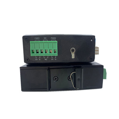 محول وسائل الإعلام الصناعية PoE 15.4W 30W غير مدير Fast Ethernet DIN Rail CE Mini Size