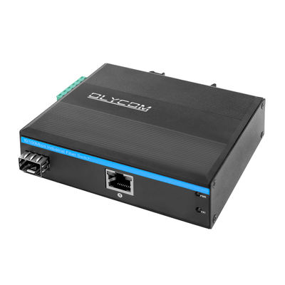 محول وسائل الإعلام الصناعية PoE 15.4W 30W غير مدير Fast Ethernet DIN Rail CE Mini Size